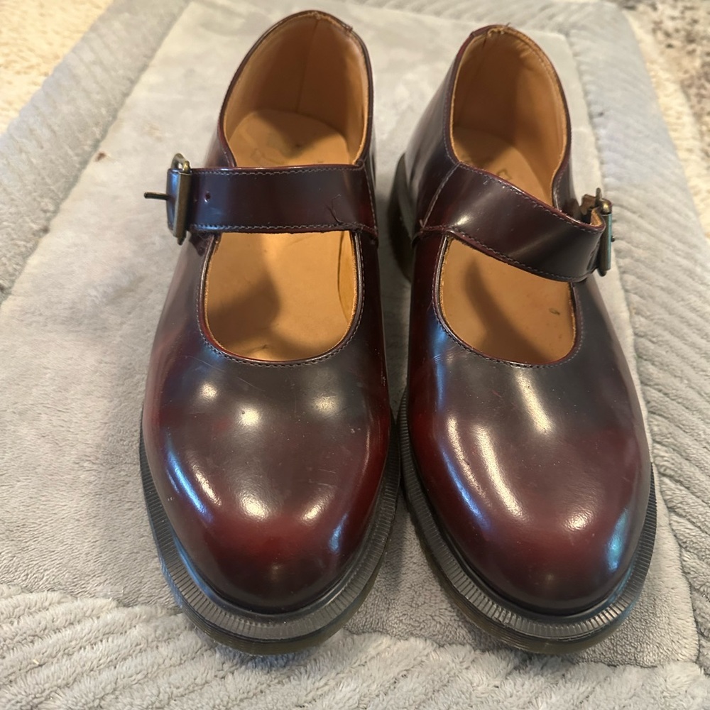 Doc Marten Corin Cherry Red Mary Jane’s 9 Like New